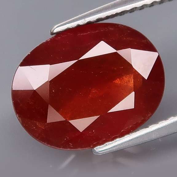 Rich 5.94ct red orange natural Spessartite Garnet