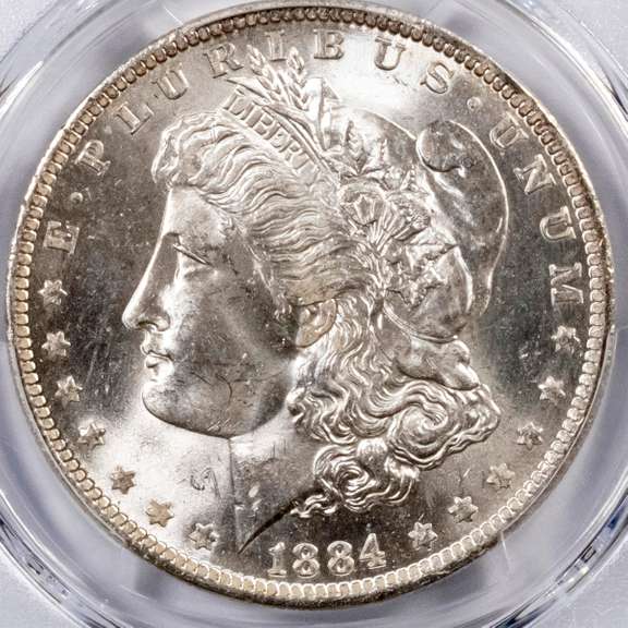 1884 0 Morgan Dollar PCGS MS64.