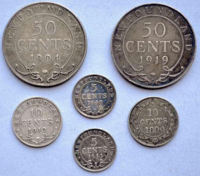 Newfoundland Silver Coin Lot