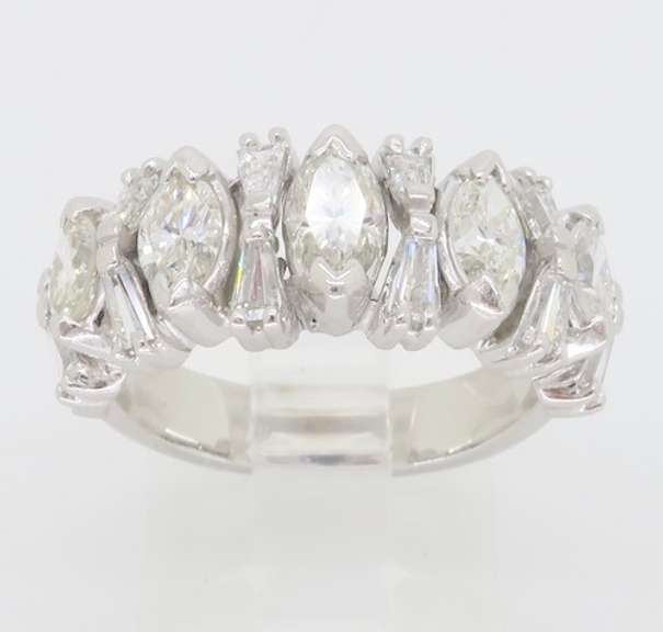 Mix Cut Diamond Band Ring