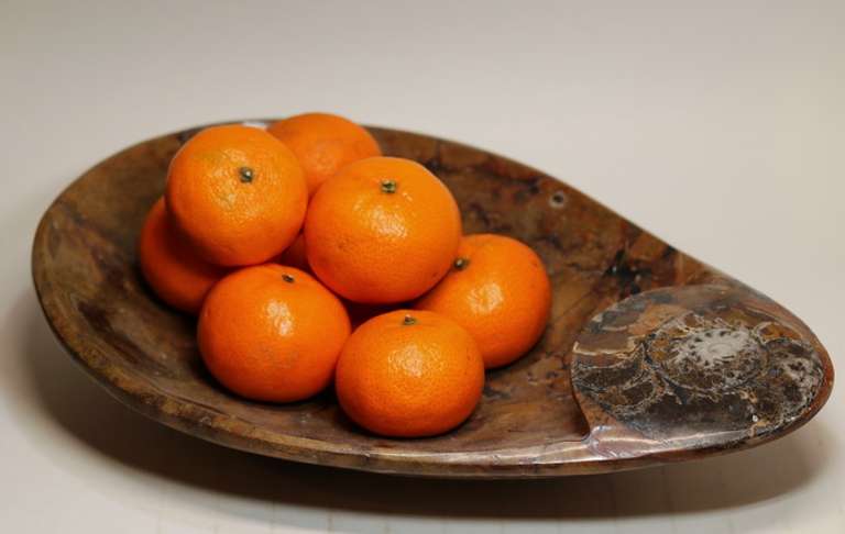 Impressive 3.36 pound Ammonite decorative bowl