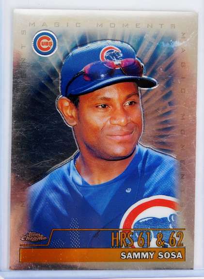 Sammy Sosa 2000 Topps Chrome Baseball Card