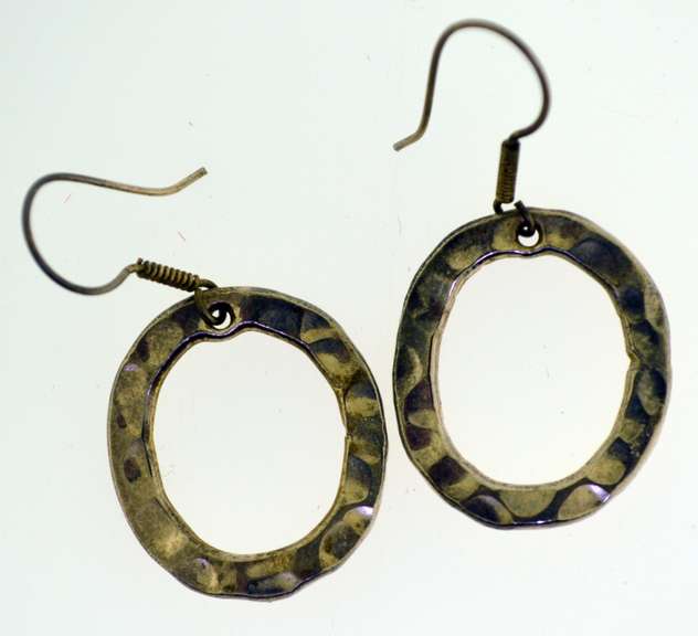 Sterling Silver Two pairs Hoop Earrings