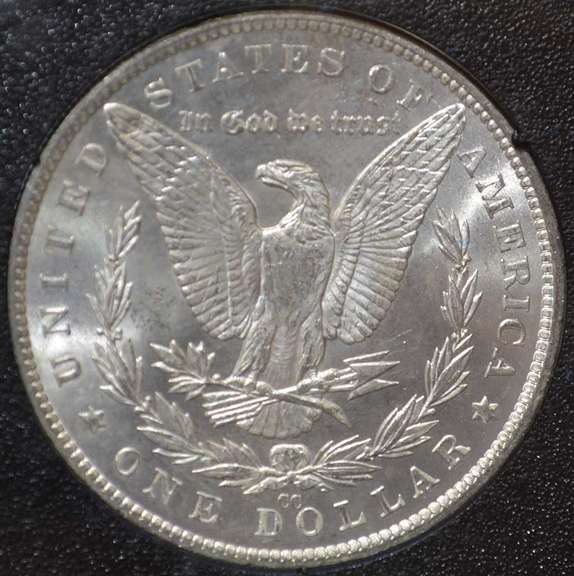 1882-CC Morgan Silver Dollar GSA Box And Papers