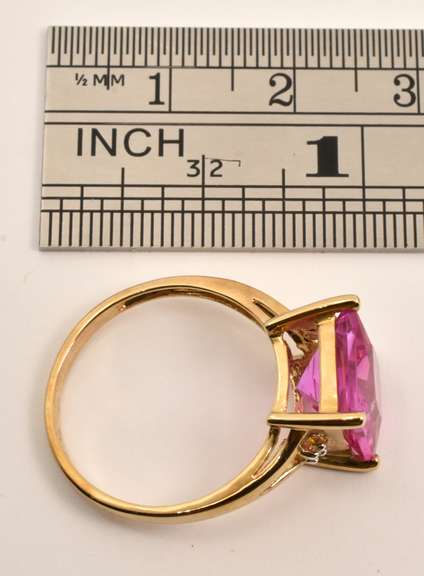 Feminine Pink Sapphire Ring