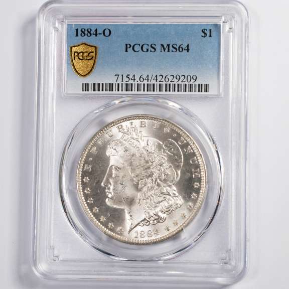1884 0 Morgan Dollar PCGS MS64.