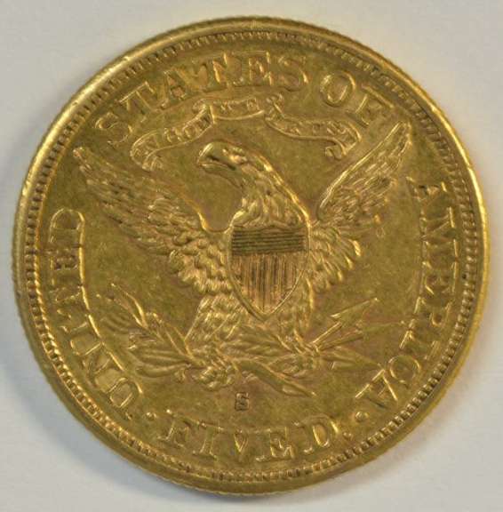 Razor-sharp 1880-S US $5 Liberty Gold Piece