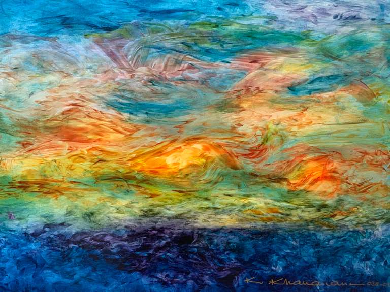 Kamran Khavarani Original Oil on Paper