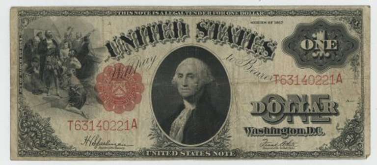 Nicer 1917 Series Large Size $1 Legal Tender Note
