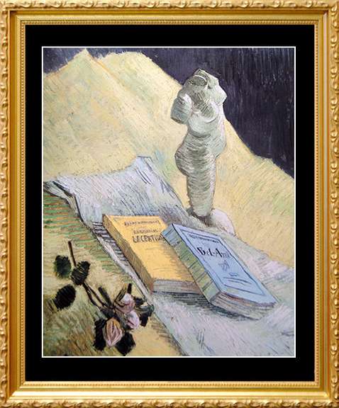 Vincent Van Gogh, Still Life with Books and Plaster Cast