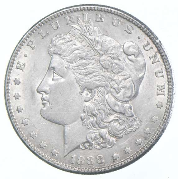 1888-S Morgan Silver Dollar - Scratched