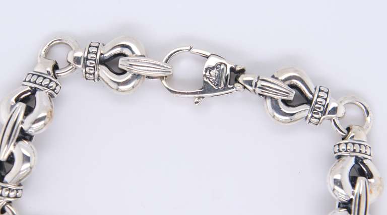 Sterling Silver Lagos Buckle Link Bracelet