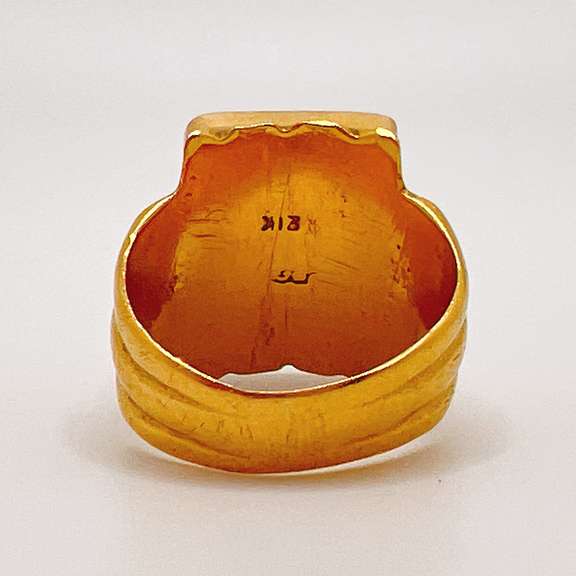 21kt Solid Yellow Gold Ring