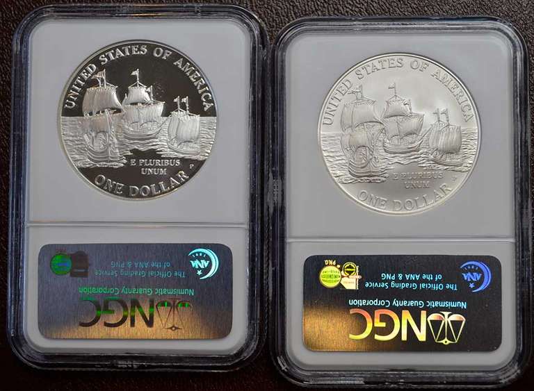 Set Of 2007-P Jamestown Proof And MS NGC 70