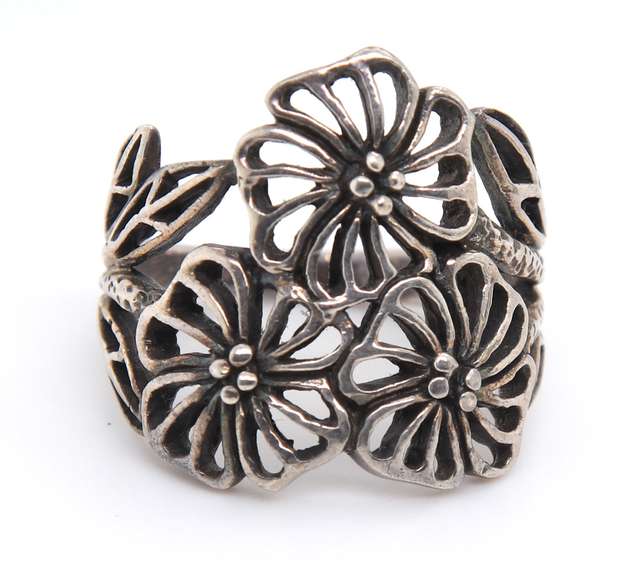 Group Lot of 3 Sterling Silver Rings