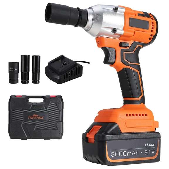 Brushless Cordless Electric Impact Wrench Car Tools