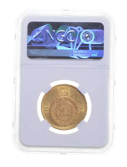 MS63 1918 Mexico 20 Pesos Gold - Graded NGC