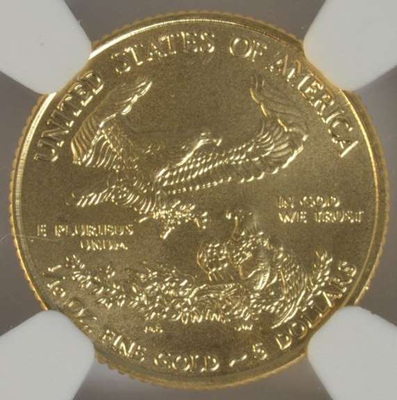 Special NGC MS70 graded 2016 $5 Gold Eagle. 30th Anniversary