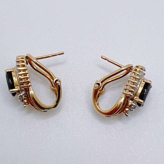 14kt Gold, Blue Sapphire, & Diamond Jewelry Set!