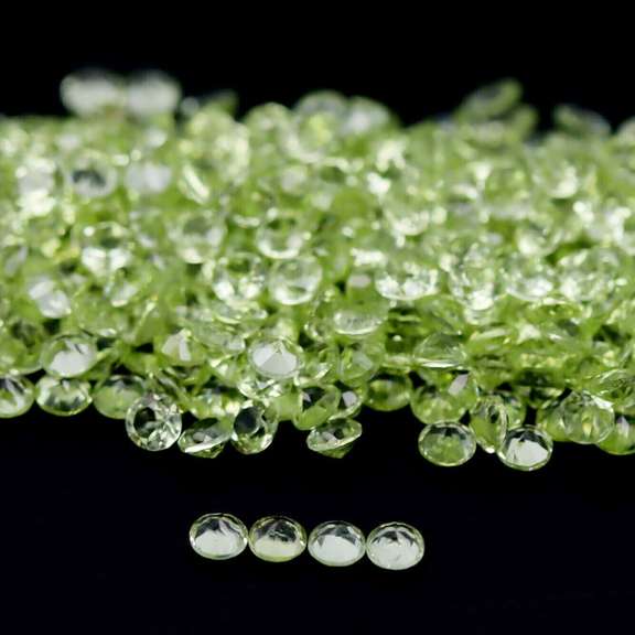 Real 11.84ct untreated apple green Peridot set