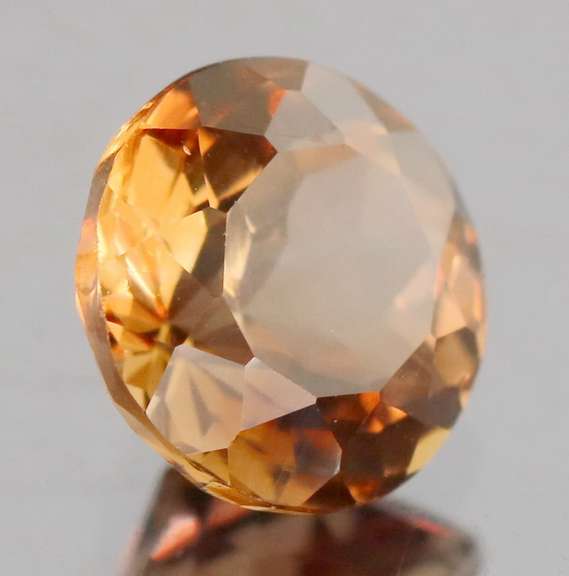 Lavish 3.39ct 9mm Imperial Topaz solitaire