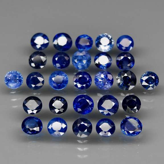 Heated only top blue 7.85ct Sapphire set