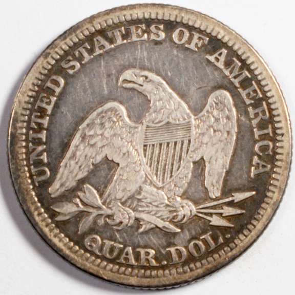 1845 Seated Quarter