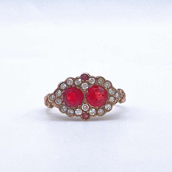14kt Gold, Ruby, & Diamond Ring