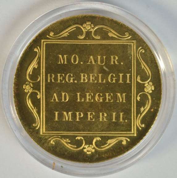 Superb Gem Prooflike 1985 Dutch Gold Ducat. Custom holder