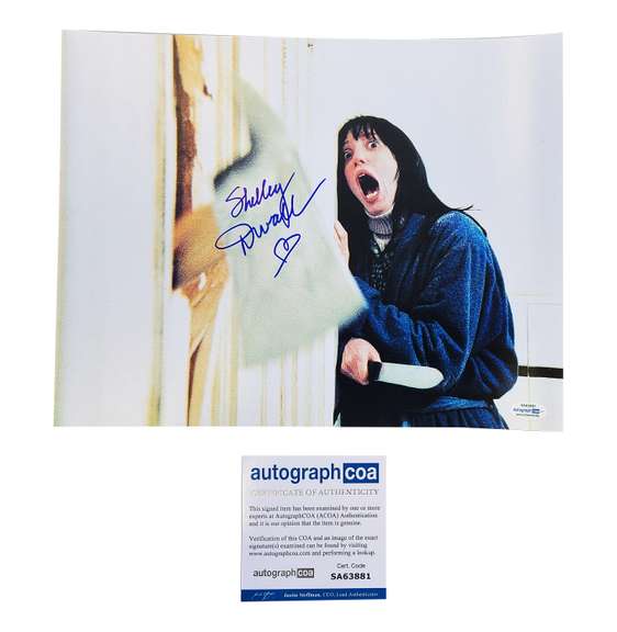 Shelley Duvall Autographed The Shining Here's Johnny Axe 11x14 Photo ACOA