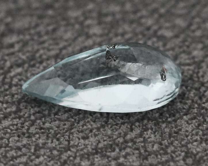 Ice blue! Unheated! .67ct Aquamarine pear