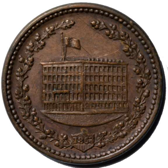 1863 Willard & Jackson N Y City Oyster House Civil War Store Card.