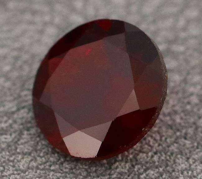 Ravishing 4.33ct black cherry red Mozambique Garnet solitaire