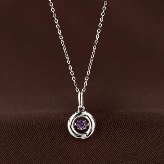 Daily wear Circle with Amethyst