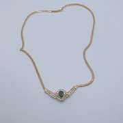 14kt Gold, Blue Sapphire, & Diamond Jewelry Set!