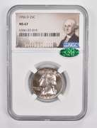 MS67 1956-D Washington Quarter - CAC - Graded NGC