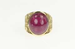 14K Yellow Gold 26.20 Ctw Tourmaline Diamond Statement Ring