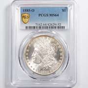1885 O Morgan Dollar PCGS MS64