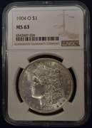 1904-O Morgan Silver Dollar NGC MS63