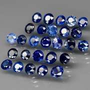 Heated only top blue 7.85ct Sapphire set