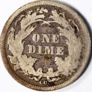 1876 CC Seated Dime