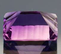 Superb 13.31ct concave emerald cut Bolivian Amethyst