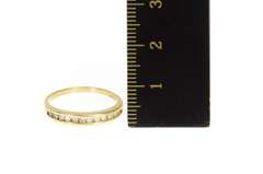 14K Yellow Gold 0.18 Ctw Diamond Classic Wedding Band Ring