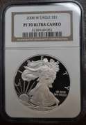 2008-W Proof American Silver Eagle NGC PF70 Ultra Cameo