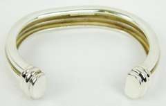 1995 Tiffany & Co. Sterling Ribbed Cuff Bracelet