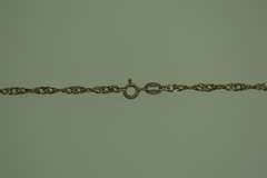 Mexican Sterling Silver Rope Chain And Filigree Pendant