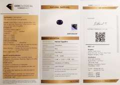 Investment sized 11.83ct certified Sapphire