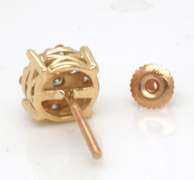 Wonderful 10kt Diamond Cluster Earrings