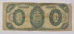 1891 $1 United States Treasury Note - Large Note - F-350
