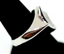 MEN'S 14K WHITE GOLD DIAMOND RING. 1.50 CARAT